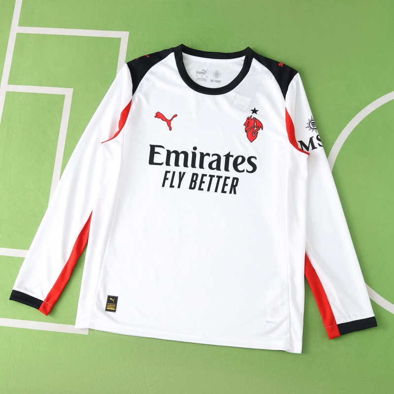 AC Milan Away Jersey 2025/26 - Long Sleeve