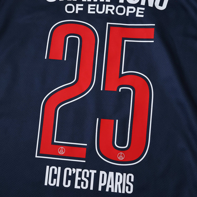 Kids PSG 2025 European Champions 1 Star Jersey