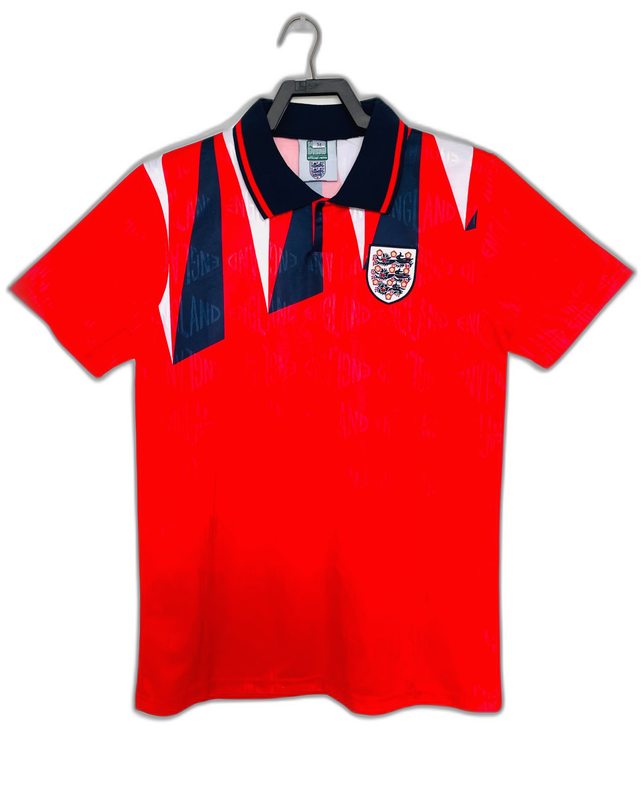 England 1992 II Away Jersey - Retro Version