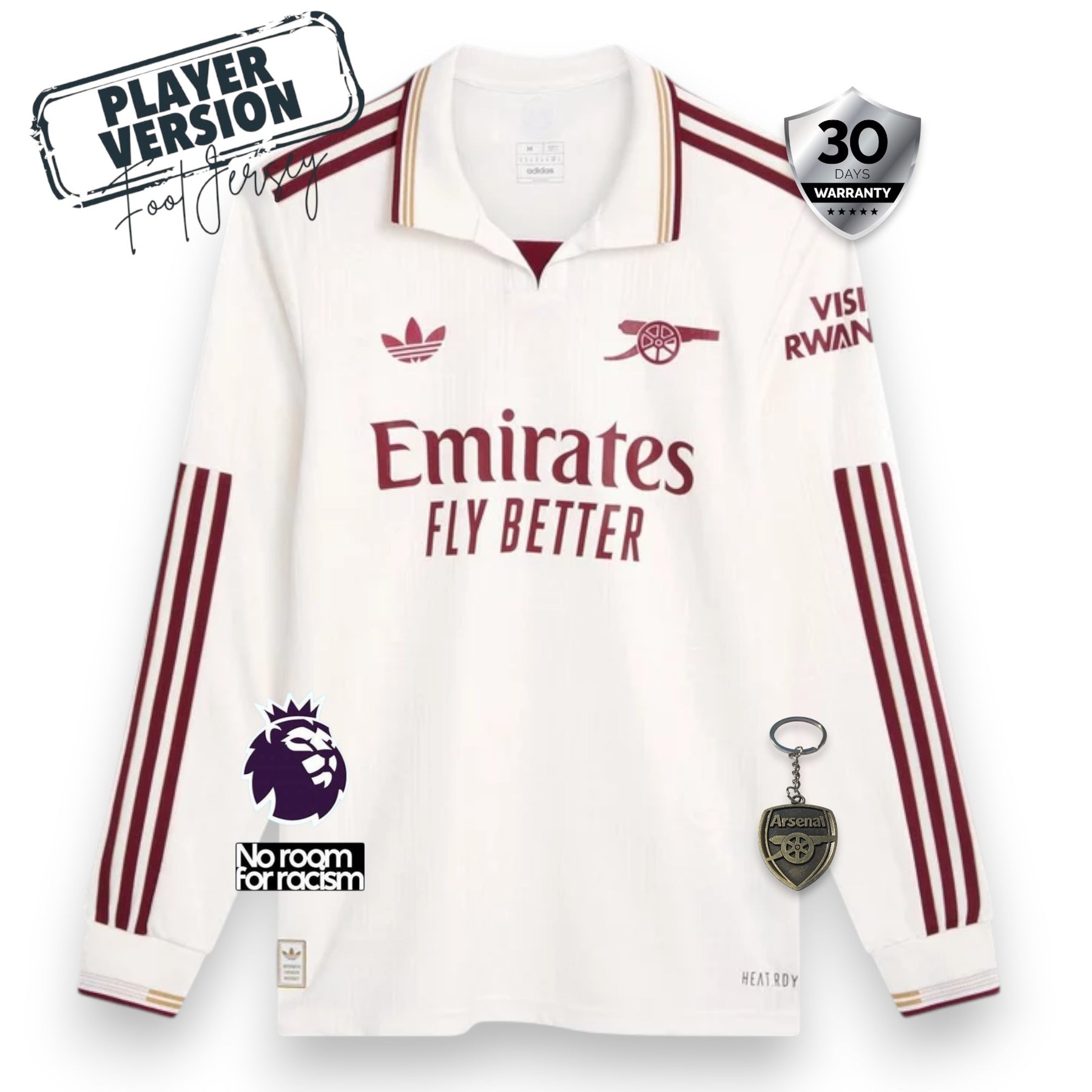 Arsenal Player Third Jersey 2025/26 Long Sleeve