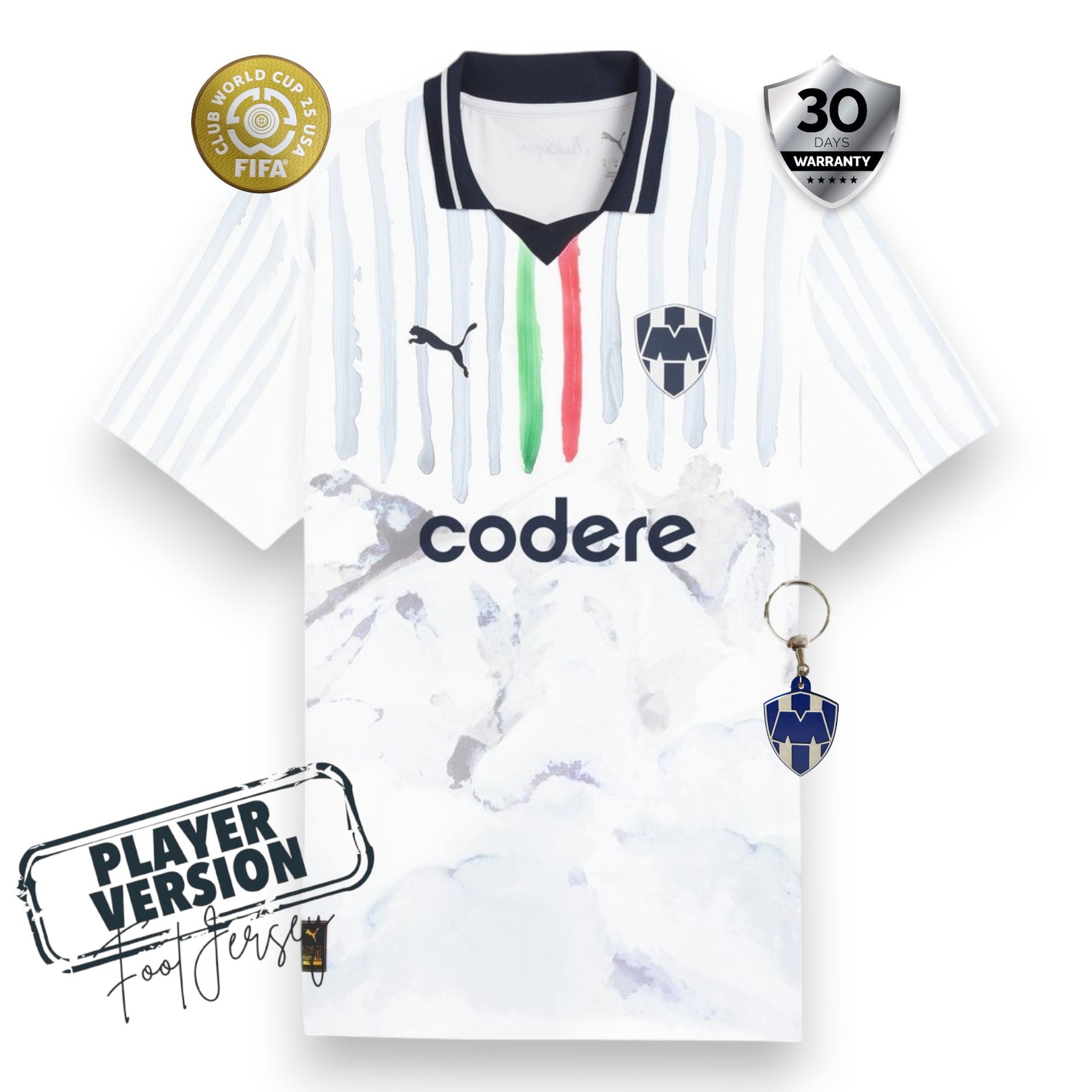 CF Monterrey Away Player Jersey Clubs Word Cup