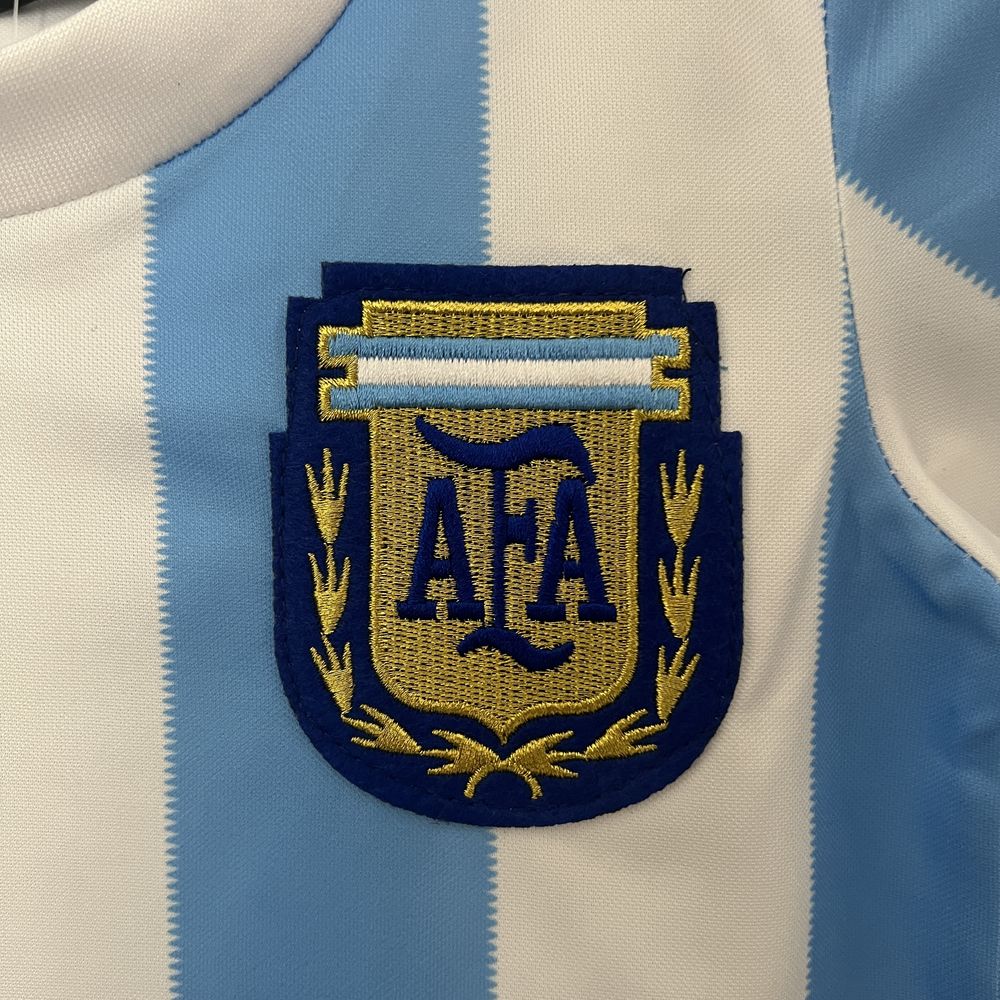 Camiseta Argentina Retro 1986 para niﾃｱos