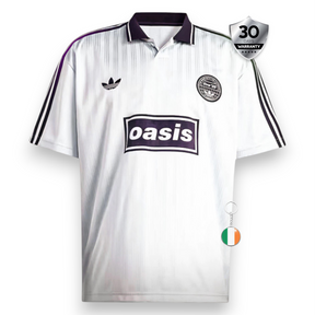 Oasis Jacquard Tour 25' Black and White Jersey 2025/26