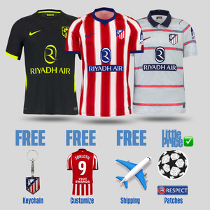 Combo Atlético Madrid Trikots 26/27 Heim, Auswärts und Drittes Trikot