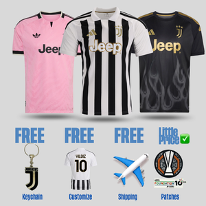 Juventus Kombi-Set 26/27 Heim-, Auswärts- und Ausweichtrikot