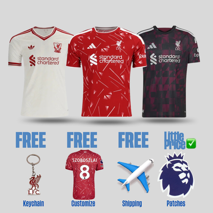 Combo Liverpool 26/27 Home, Away and Third Jerseys