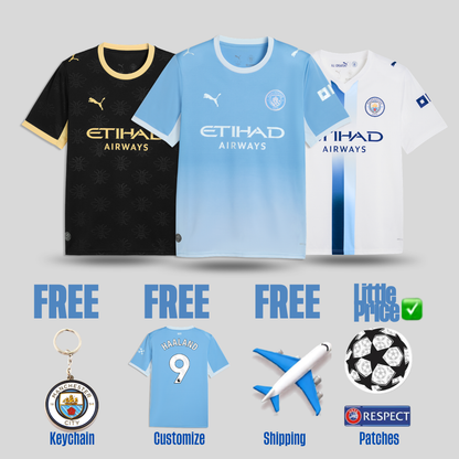 Combo Manchester City 26/27 Home, Away and Third Jerseys