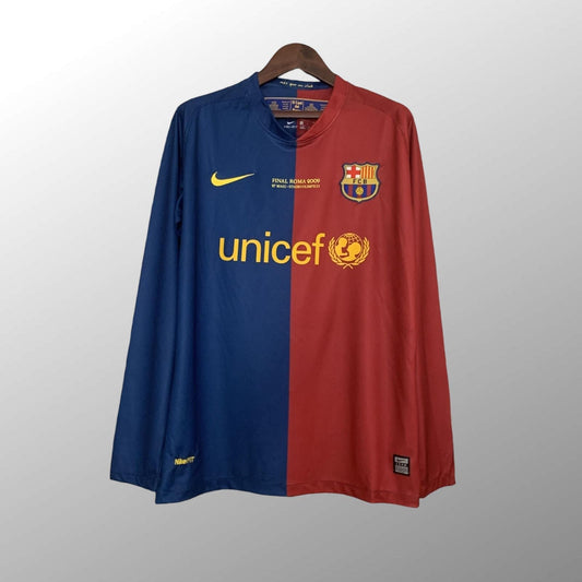 Retro Heimtrikot 08/09 für Herren mit langen Ärmeln