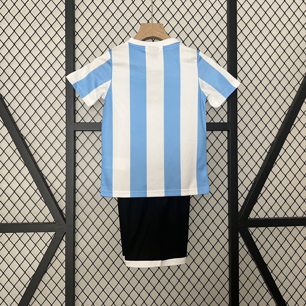 Camiseta Argentina Retro 1986 para niﾃｱos