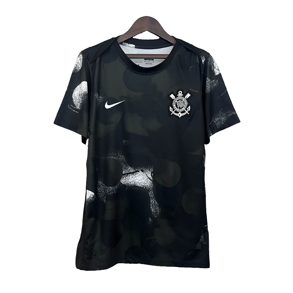 Corinthians 25/26 Training Jersey - Black - Fan Version