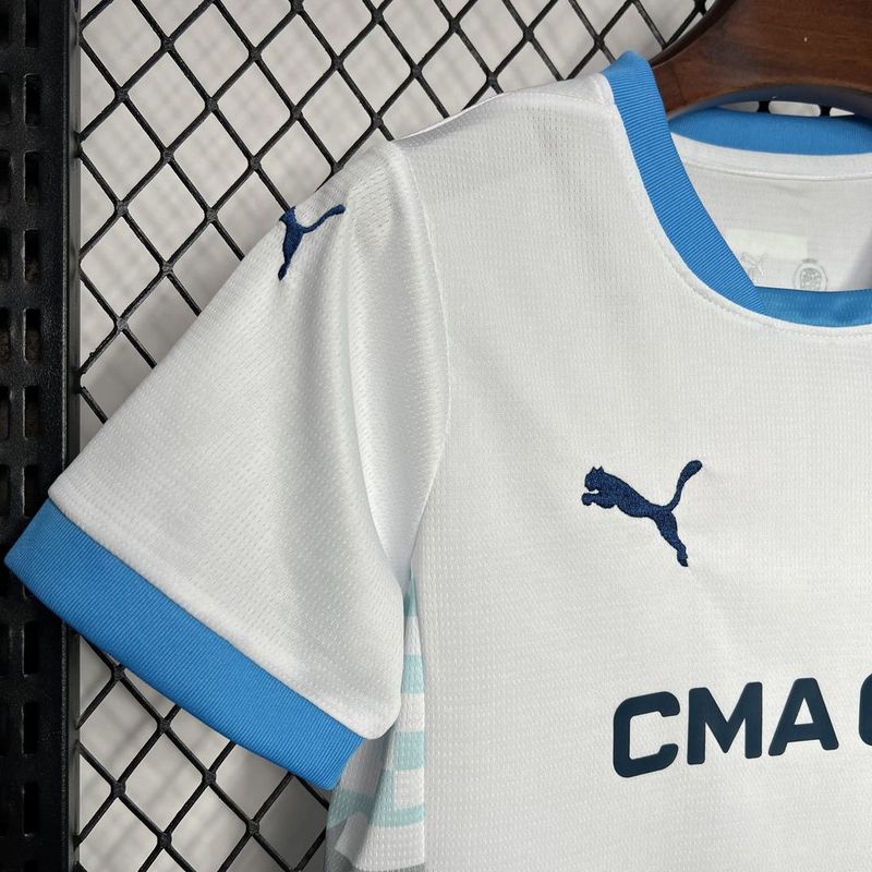 Kids Olympique de Marseille Home Kit 2024/2025