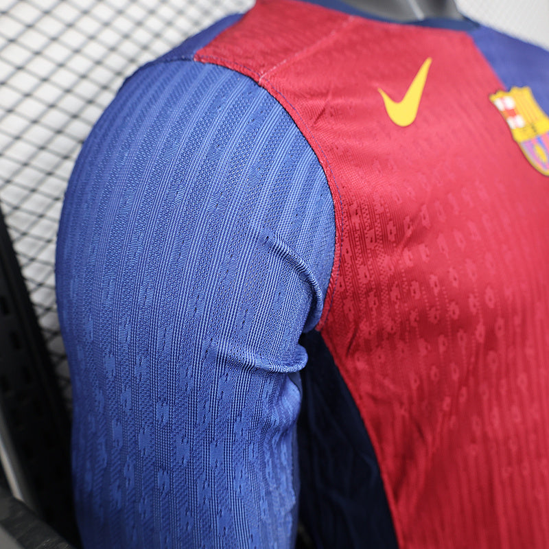 Barcelona Home Player Jersey X Travis Scott - Long Sleeve