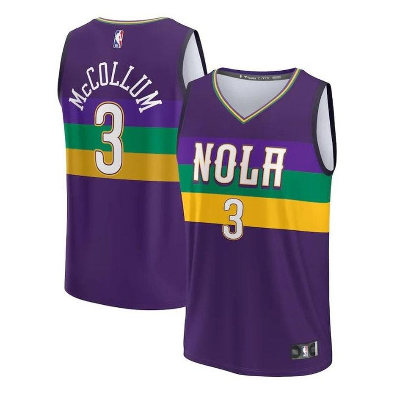 CJ McCollum New Orleans Pelicans Unisex 2023 Fastbreak NBA Jersey - City Edition - Purple