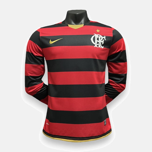 Retro Heimtrikot 08/09 für Herren mit langen Ärmeln