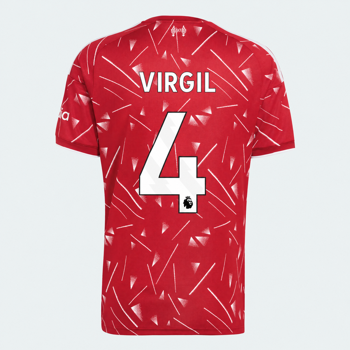 Heimtrikot 26/27 Virgil Nr. 4 Premier League Beflockung
