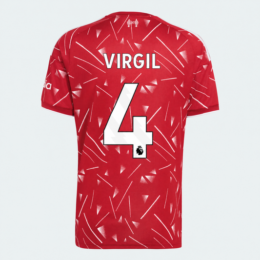 Heimtrikot 26/27 Virgil Nr. 4 Premier League Beflockung