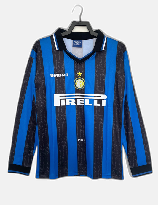 Retro-Heimtrikot 97/98 für Herren mit langen Ärmeln