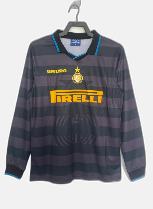 Retro Auswärtstrikot 97/98 für Herren mit langen Ärmeln