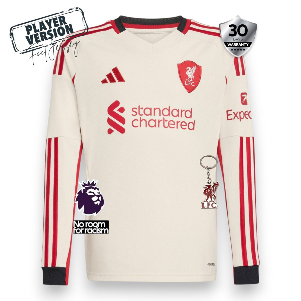 Liverpool Away Player Jersey 2025/26 - Long Sleeve