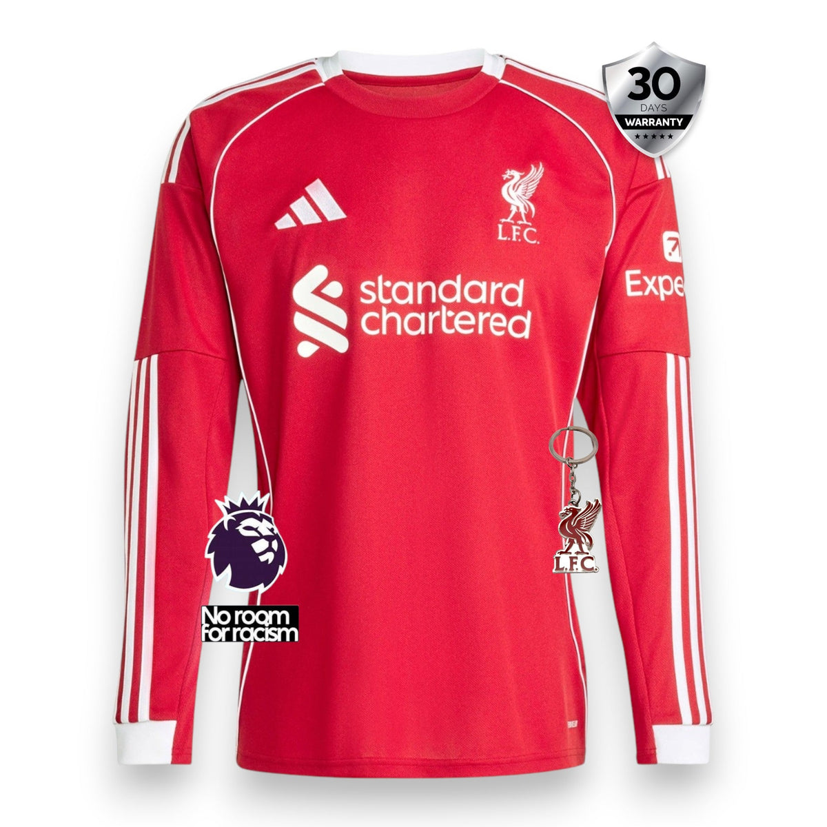 Liverpool Home Jersey 2025/26 - Long Sleeve