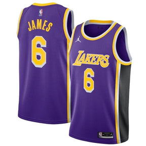 Los Angeles Lakers LeBron James Purple #6 2021/22 Player NBA Jersey